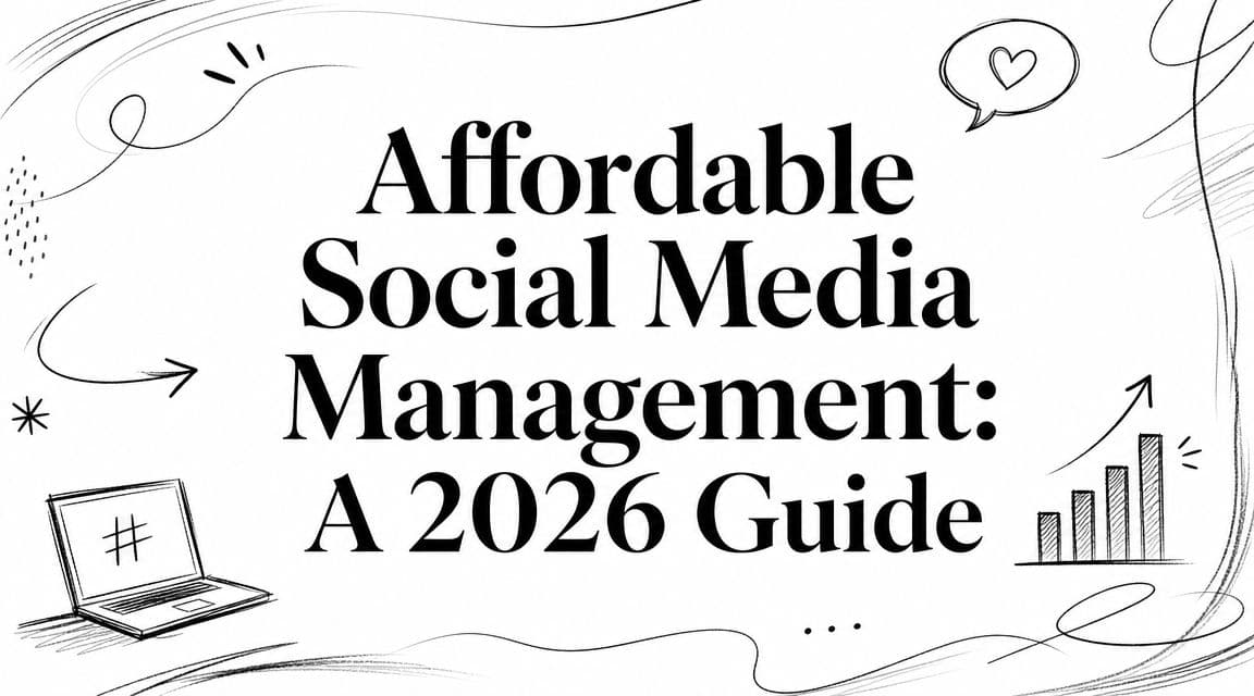 Affordable Social Media Management: A 2026 Guide
