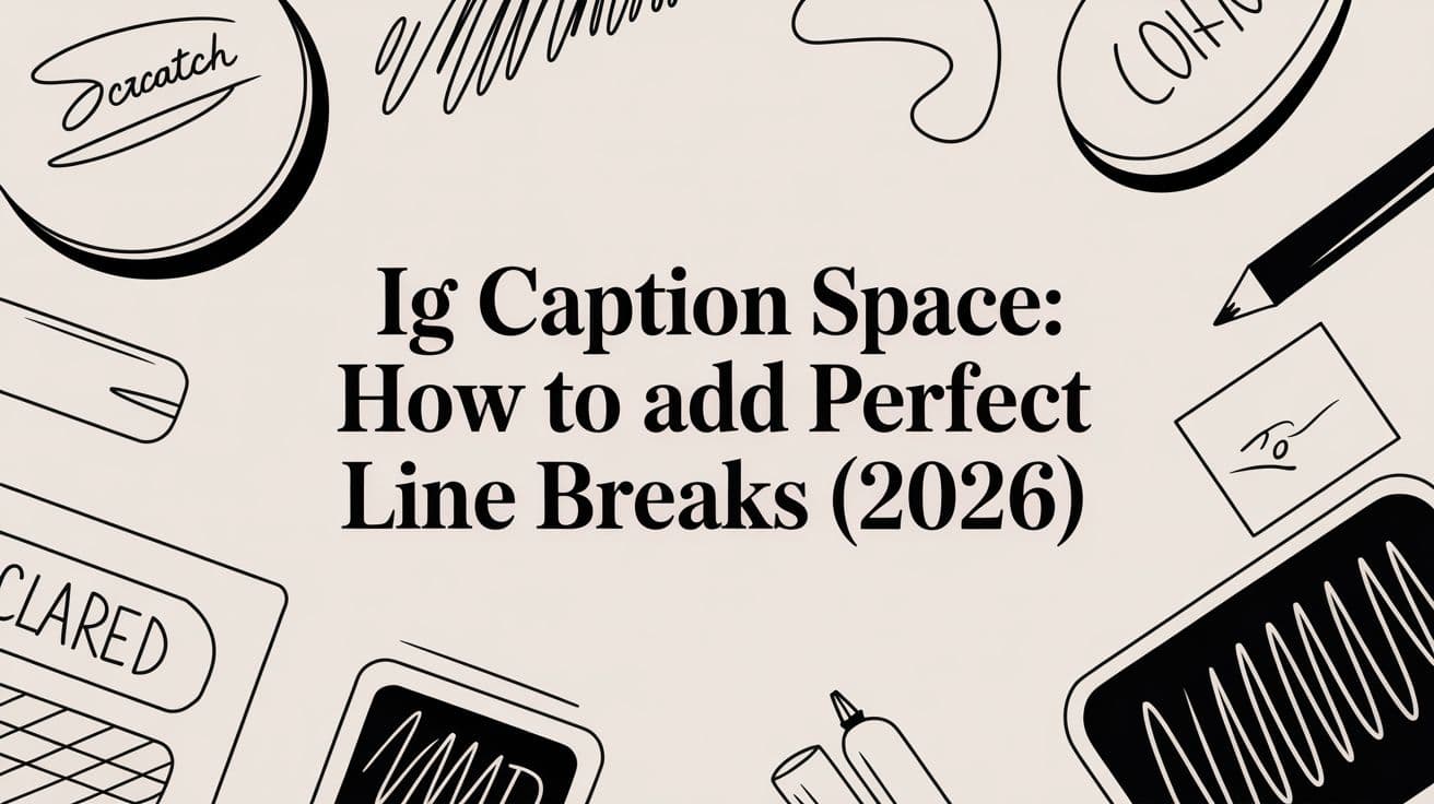 IG Caption Space: How to Add Perfect Line Breaks (2026)