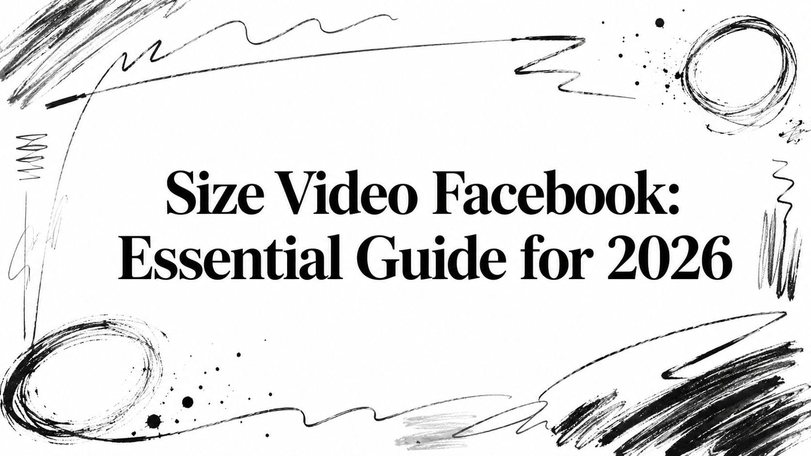 Size Video Facebook: Essential Guide for 2026