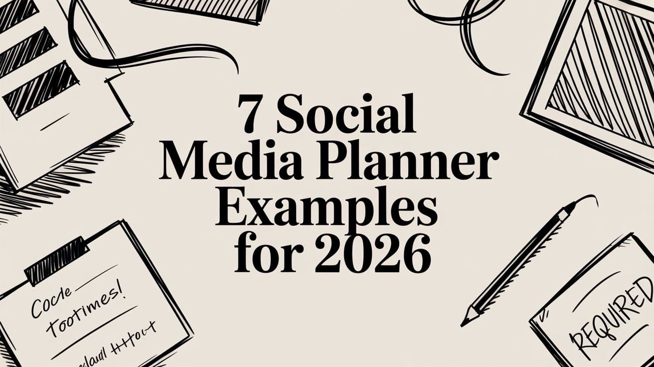 7 Social Media Planner Examples for 2026