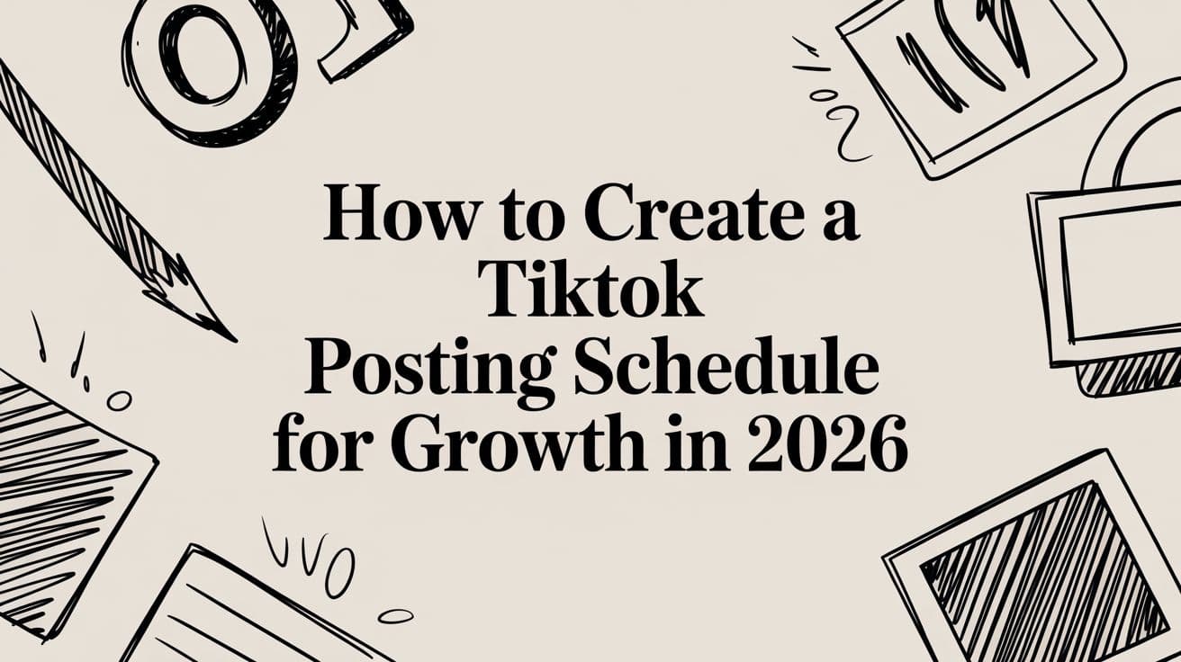 How to Create a TikTok Posting Schedule for Growth in 2026