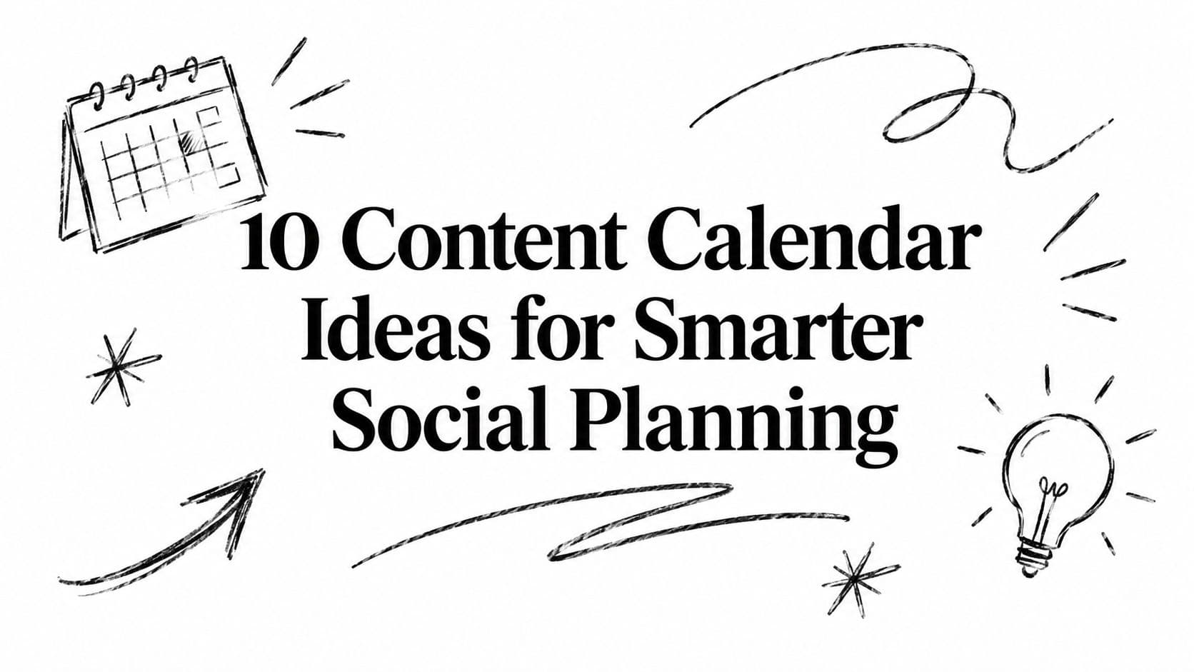 10 Content Calendar Ideas for Smarter Social Planning